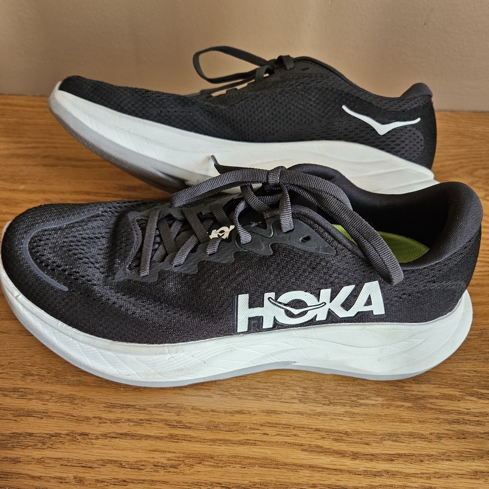HOKA Rincon 4 Men's Black Running Shoes Size 10 - Picture 2 of 8